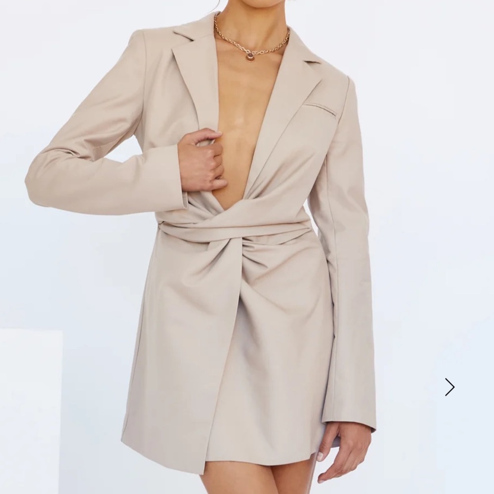 LIONESS VIP ONLY MINI DRESS BEIGE